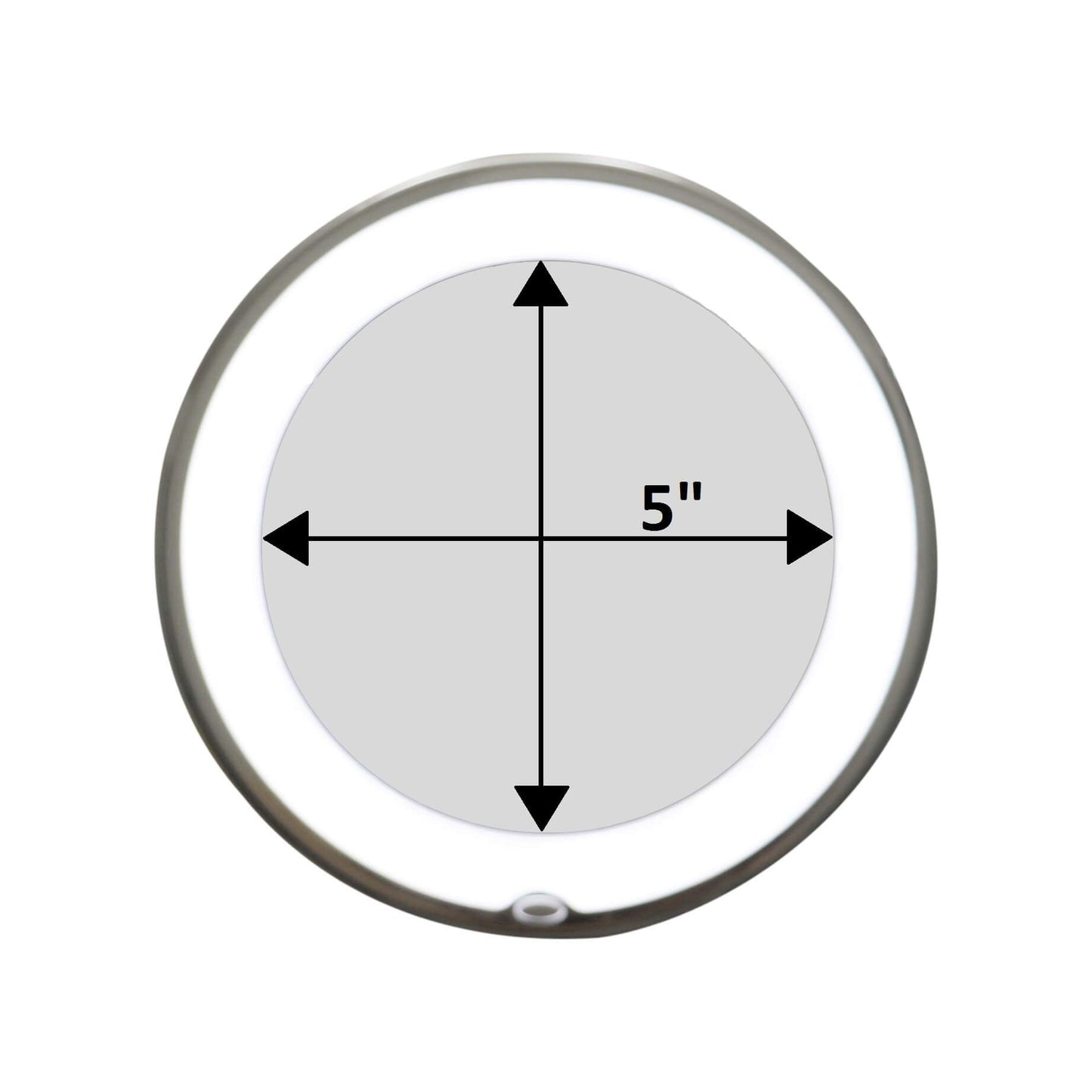 Carvallo LED-förstöringsspegel med svanhals | 10x zoom & dagsljus-LED | Flexibel & trådlös