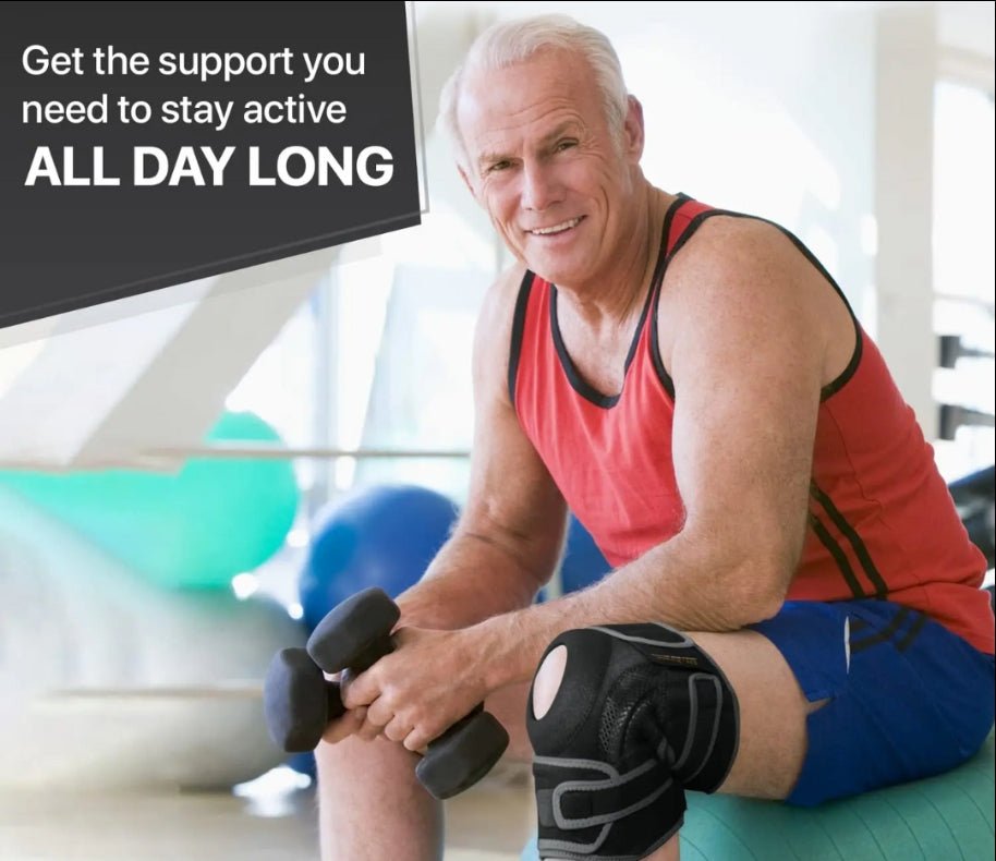 FlexiKneebandage – Justerbart knäbrygga för plusstorlekar