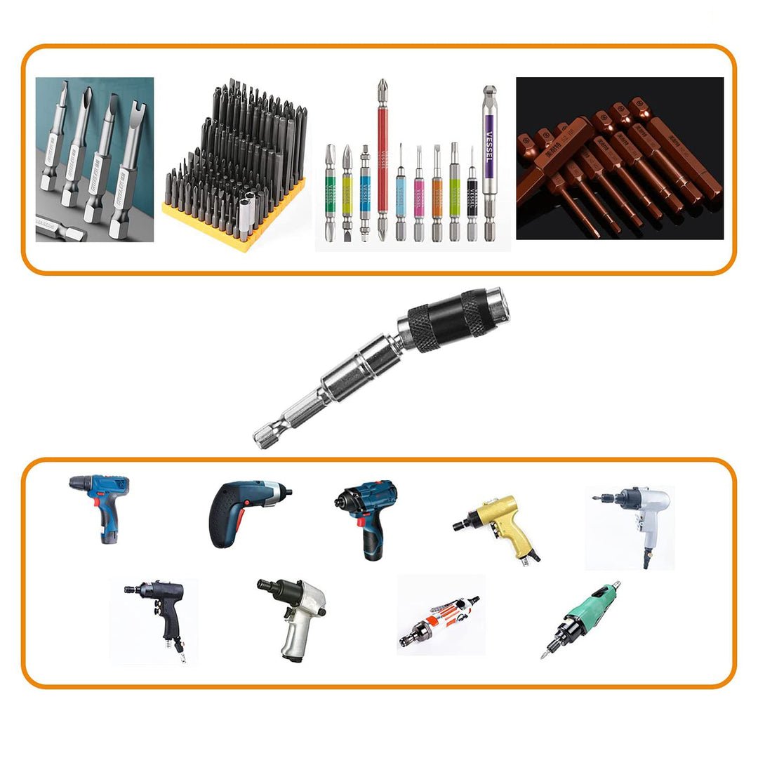 FlexiMag – 180° Magnetisk Bitsfäste för borrning i trånga utrymmen