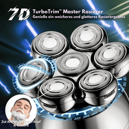 FlexiShave Pro - 7D elektrisk rakapparat för en slät och irriterande fri rakning