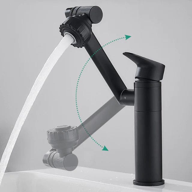 Flexispout - 360° flexibel kran med sprayfunktion för komfort vid handfat