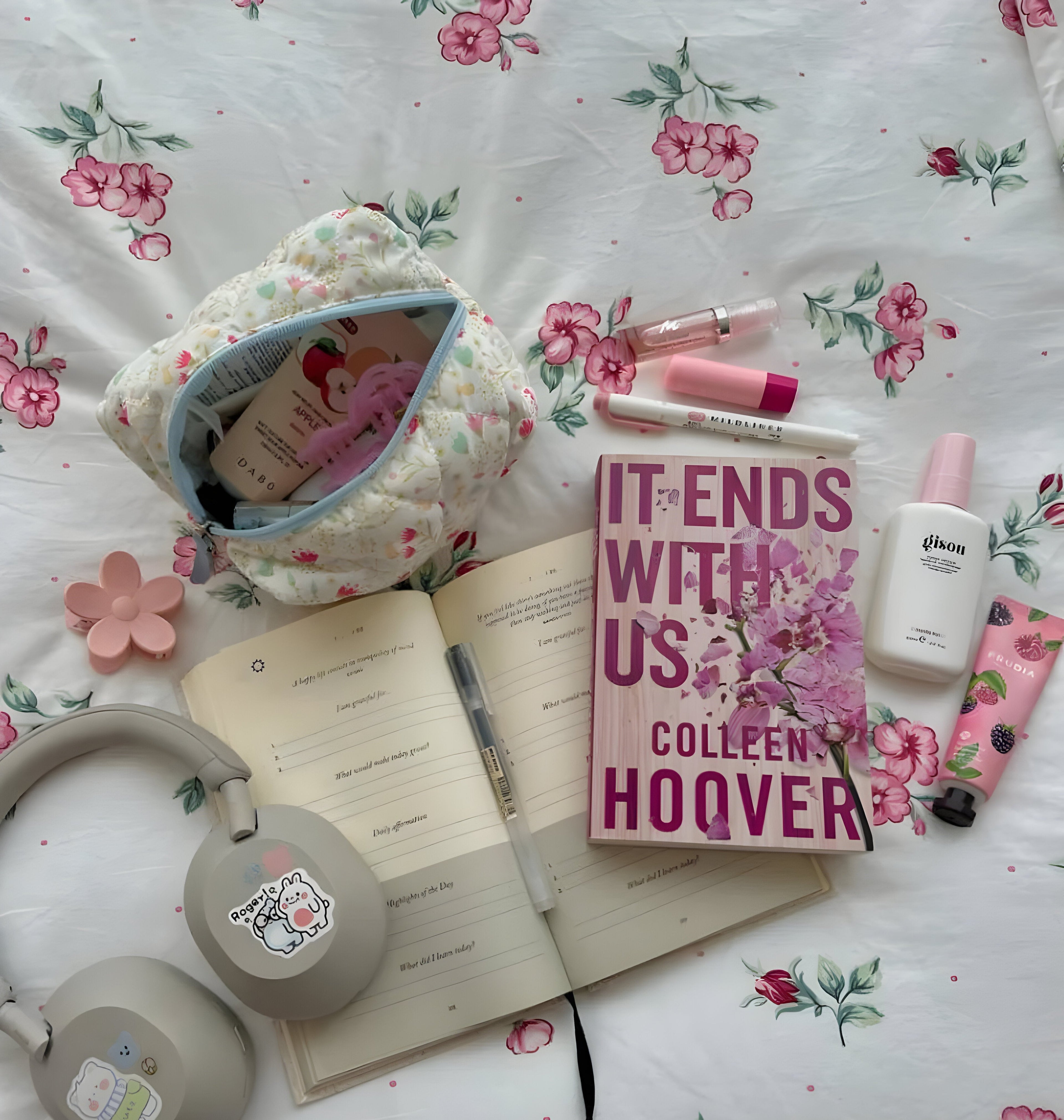 LushPetal Set – Elegant Blommig Sängset