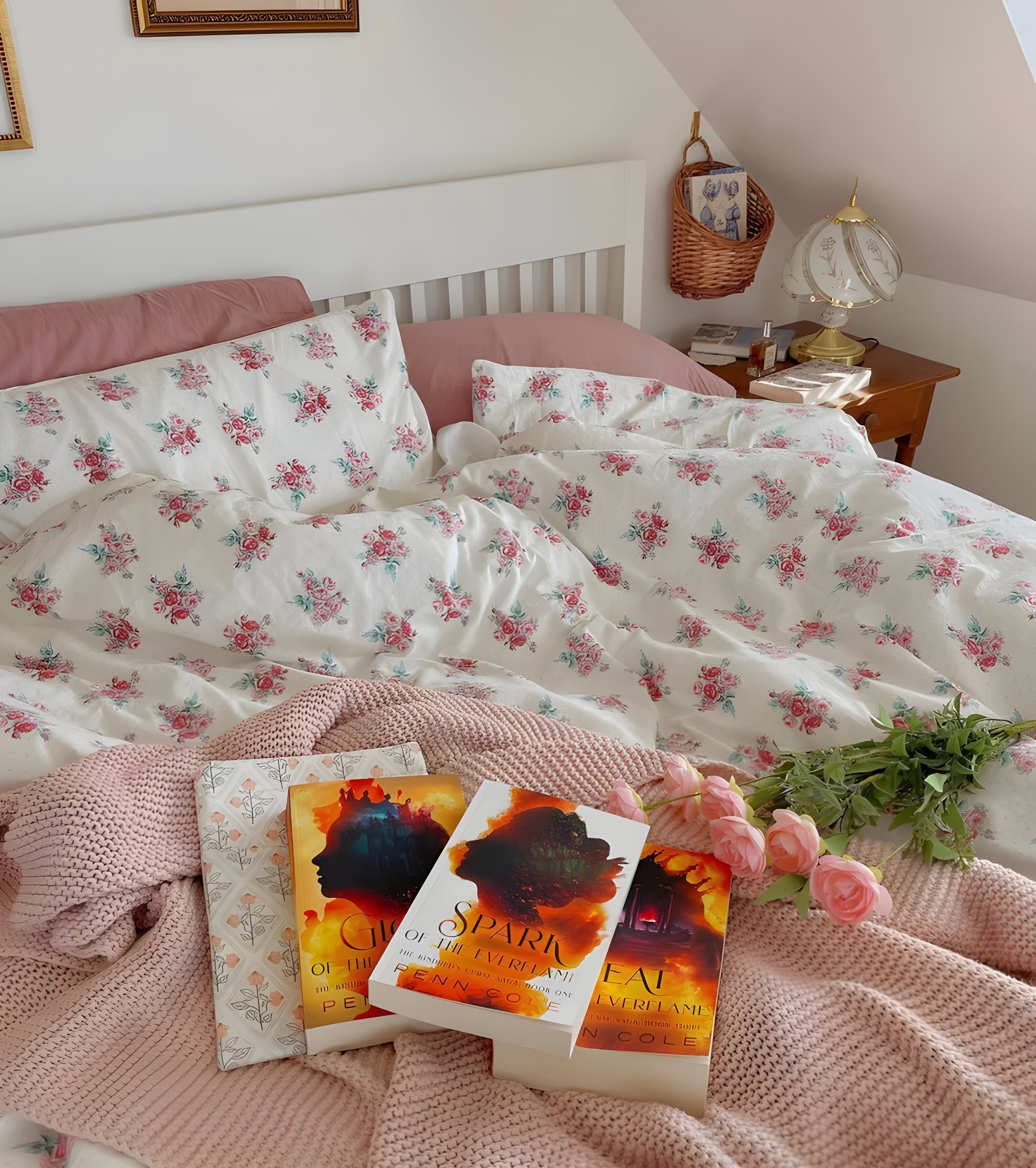 LushPetal Set – Elegant Blommig Sängset