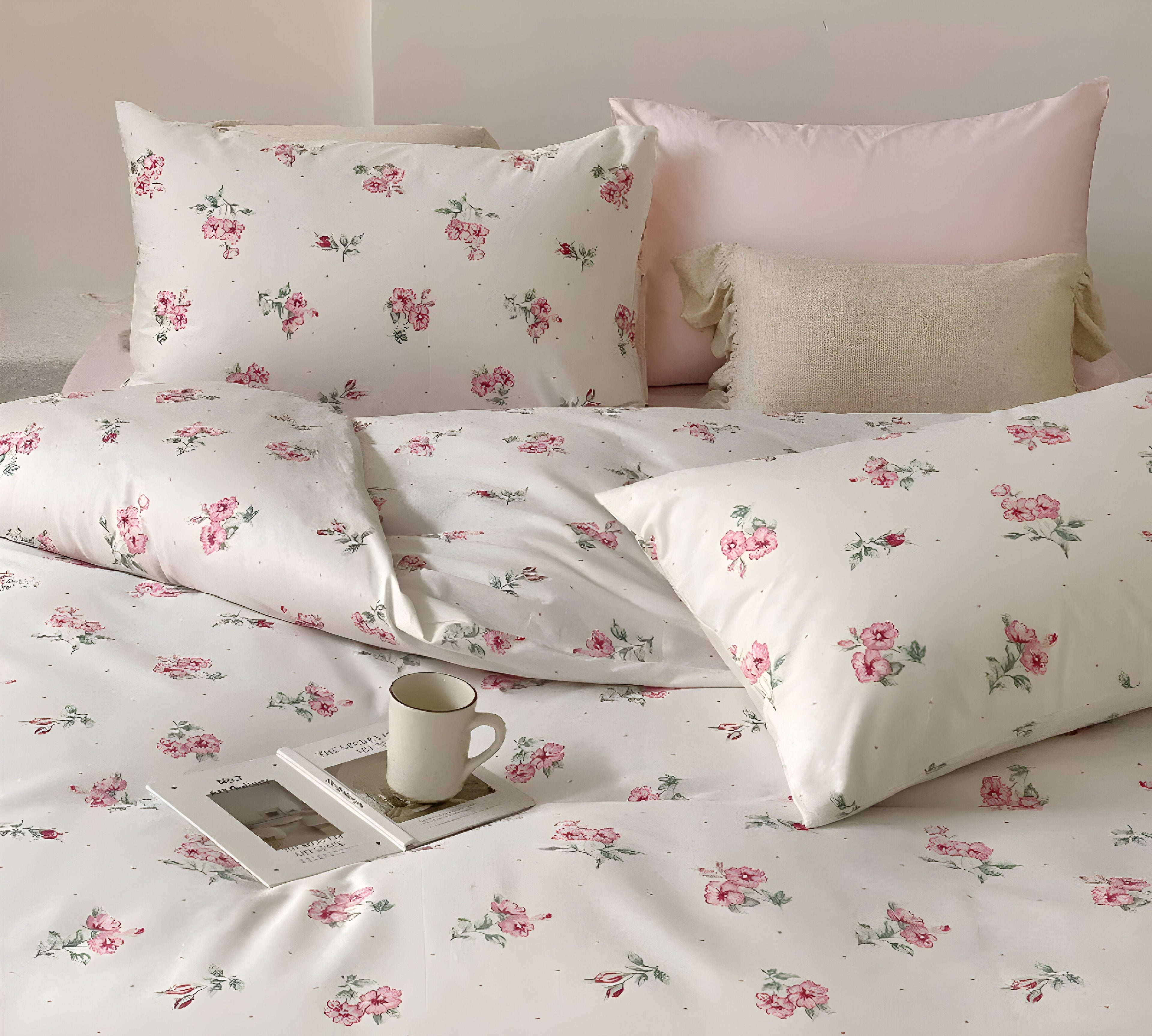 LushPetal Set – Elegant Blommig Sängset