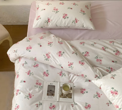 LushPetal Set – Elegant Blommig Sängset
