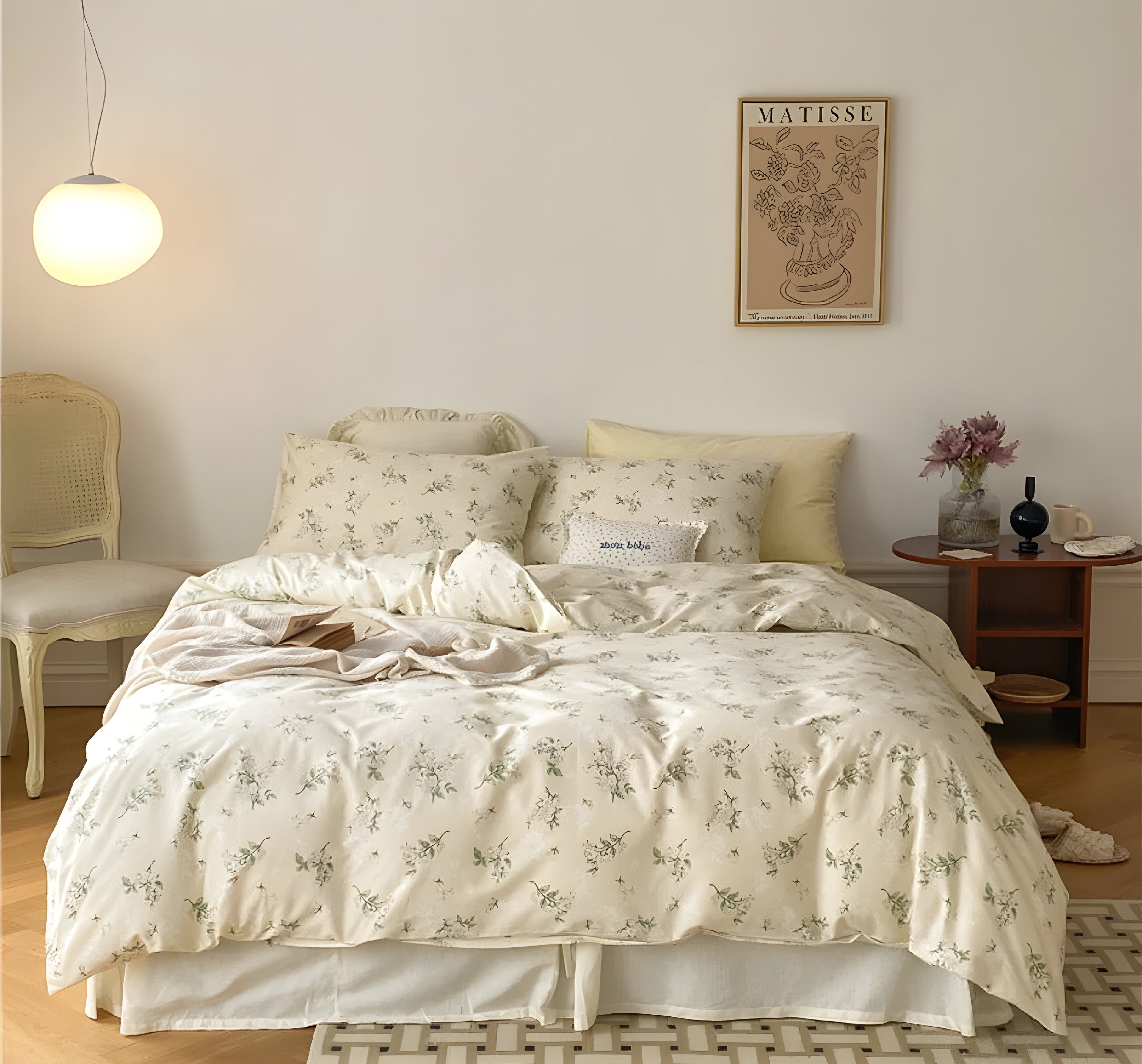 LushPetal Set – Elegant Blommig Sängset