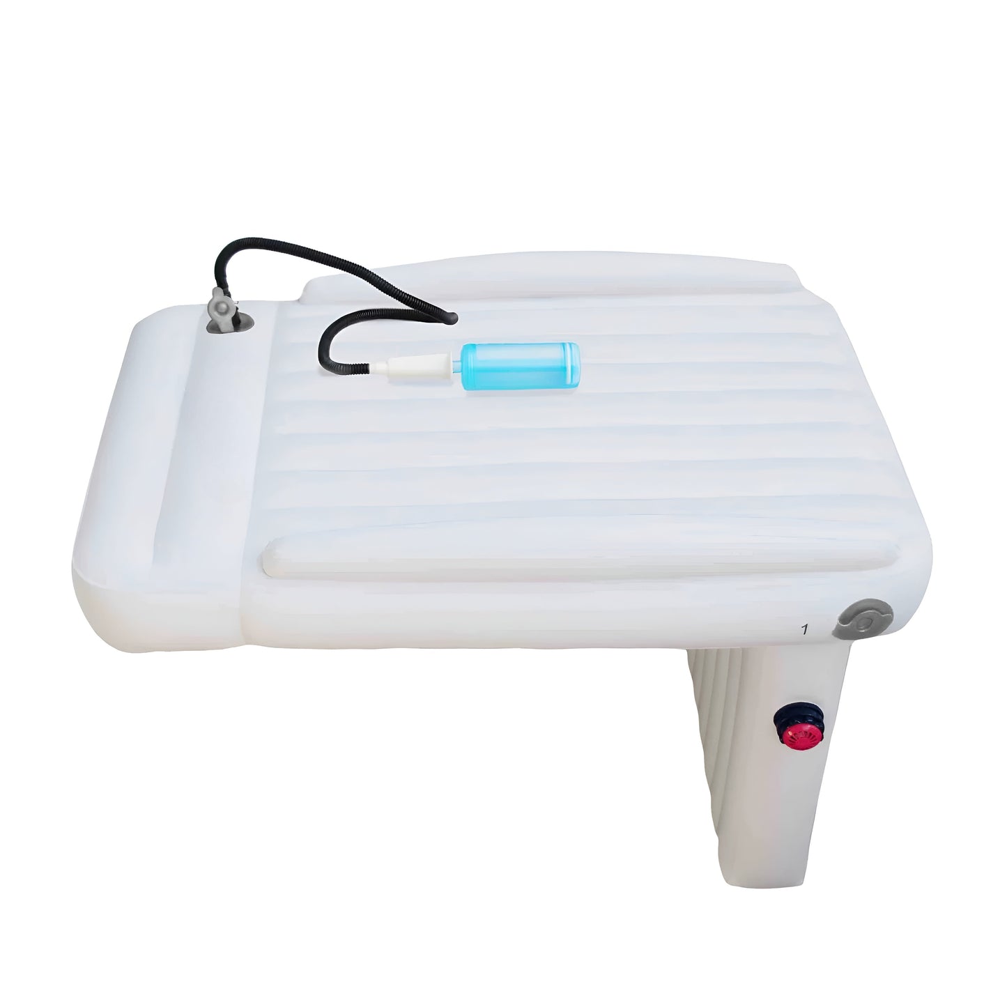 Carvallo-resesäng Luftolino | Integrerad pump & kantskydd | Uppblåsbar & kompakt | 80×50 cm