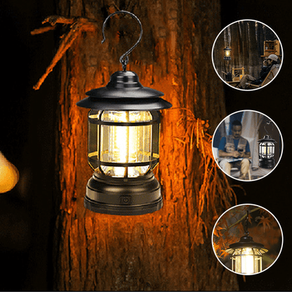 VintageGlow - Bärbar Retro Campinglampa