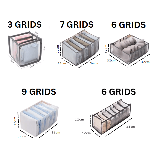 FOLDSPACE – Skåporganizer-set för ordentlig och veckfri förvaring