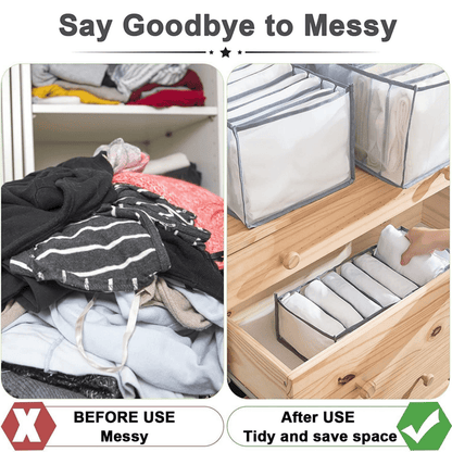 FOLDSPACE – Skåporganizer-set för ordentlig och veckfri förvaring