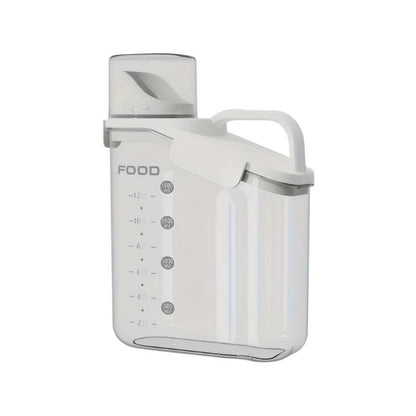 FRESHFOOD BEHÅLLARE – Lufttät foderkopp för förvaring av djurfoder med mätkopp för hundar &amp; katter