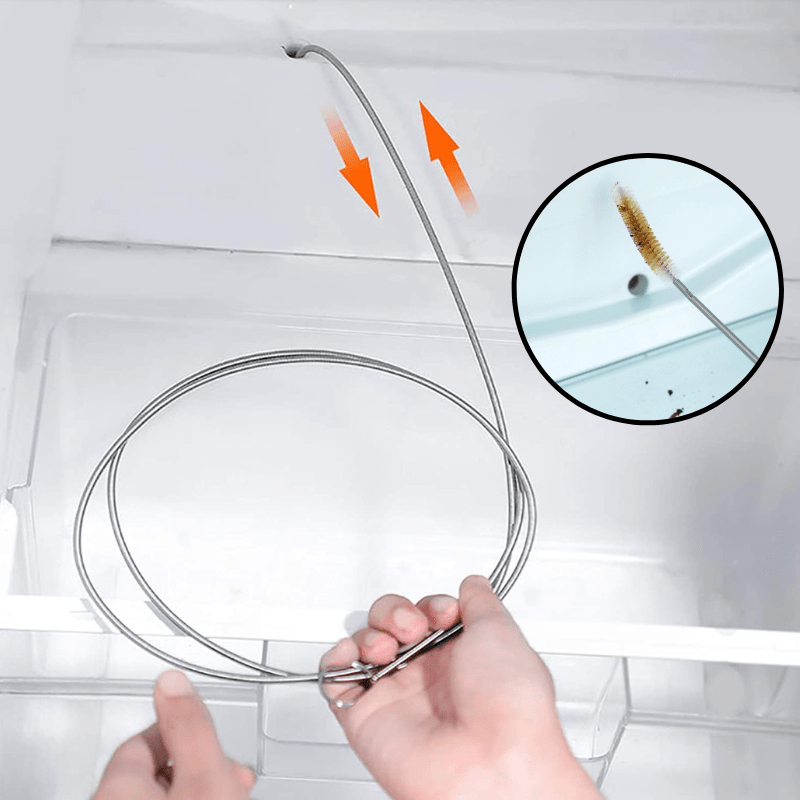 FridgeFresh Pro – Rengöringsset för avloppshål för luktfria och läckagesäkra kylskåp