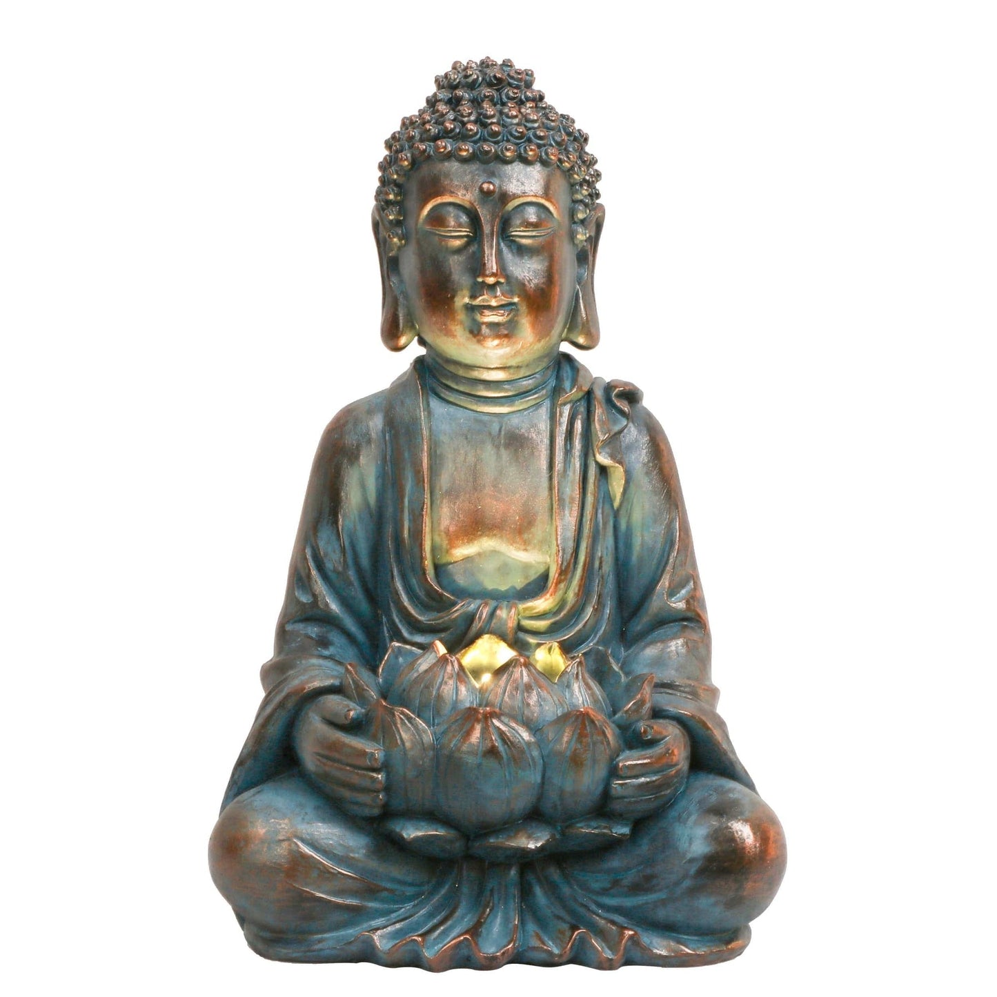 Carvallo - Solcellsdriven Buddha-trädgårdsfigur med lugnande nattljus