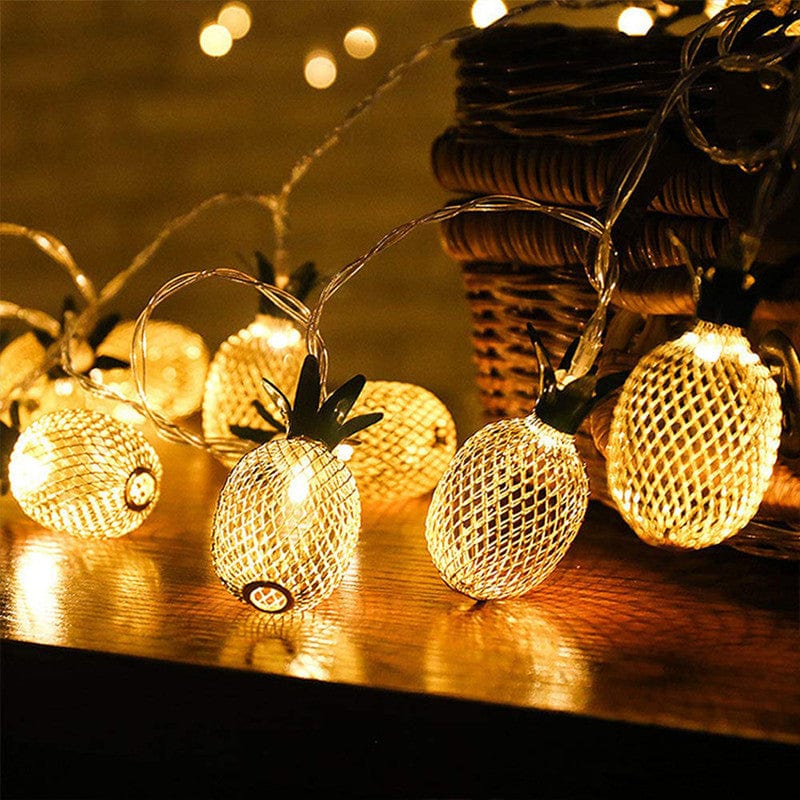 Carvallo - Legesyga ananasformade ljusslingor för förtrollande utomhusdekoration