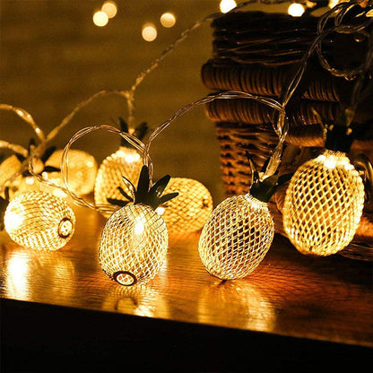 Carvallo - Legesyga ananasformade ljusslingor för förtrollande utomhusdekoration