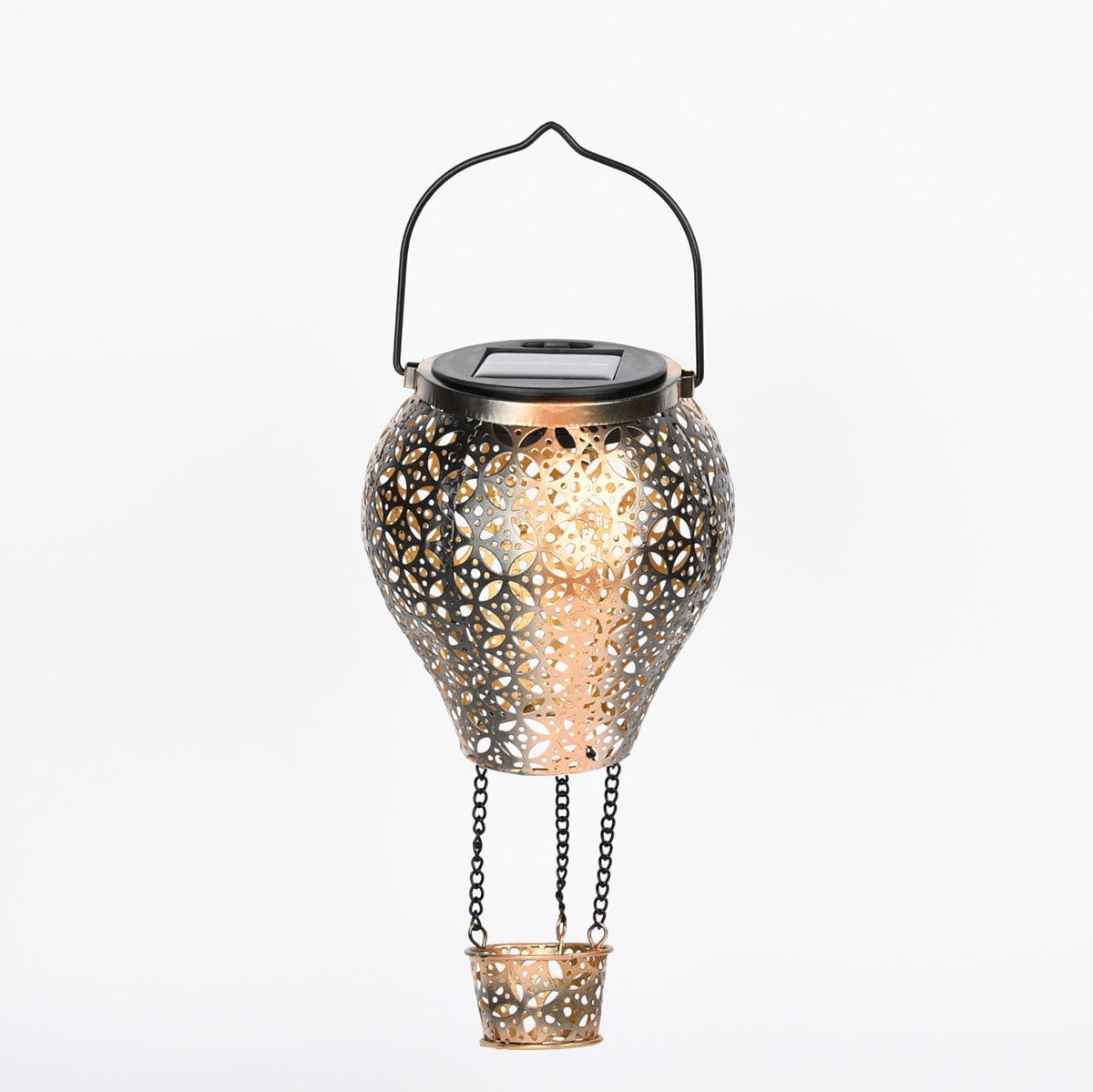 Carvallo Shine Solar trädgårdslampa rostfritt stål | Feenljus-design | Lång ljus varaktighet | 30x12 cm + 80 cm stång