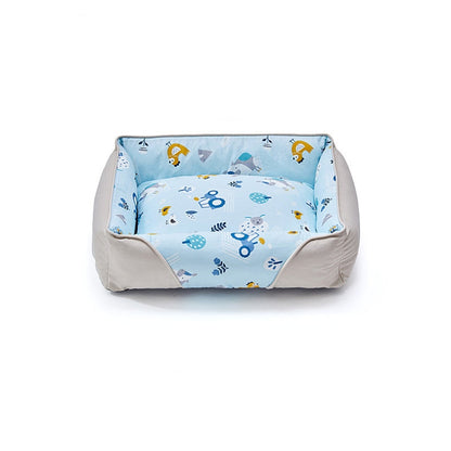 Fyra väggars stödjande husdjursbädd Mysig Hållbar Ekologisk Vänlig