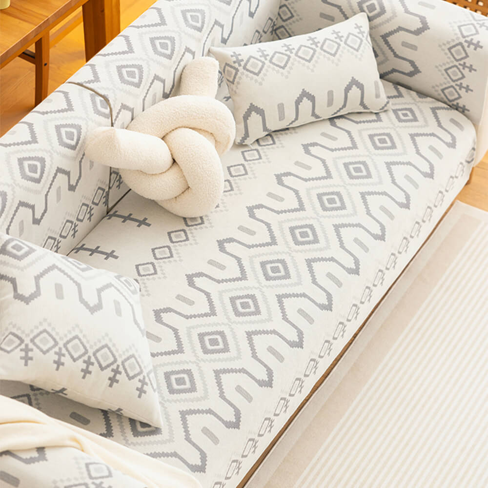 Chenille tyg Andningsbar Slitstark Soffa Täckande Deco