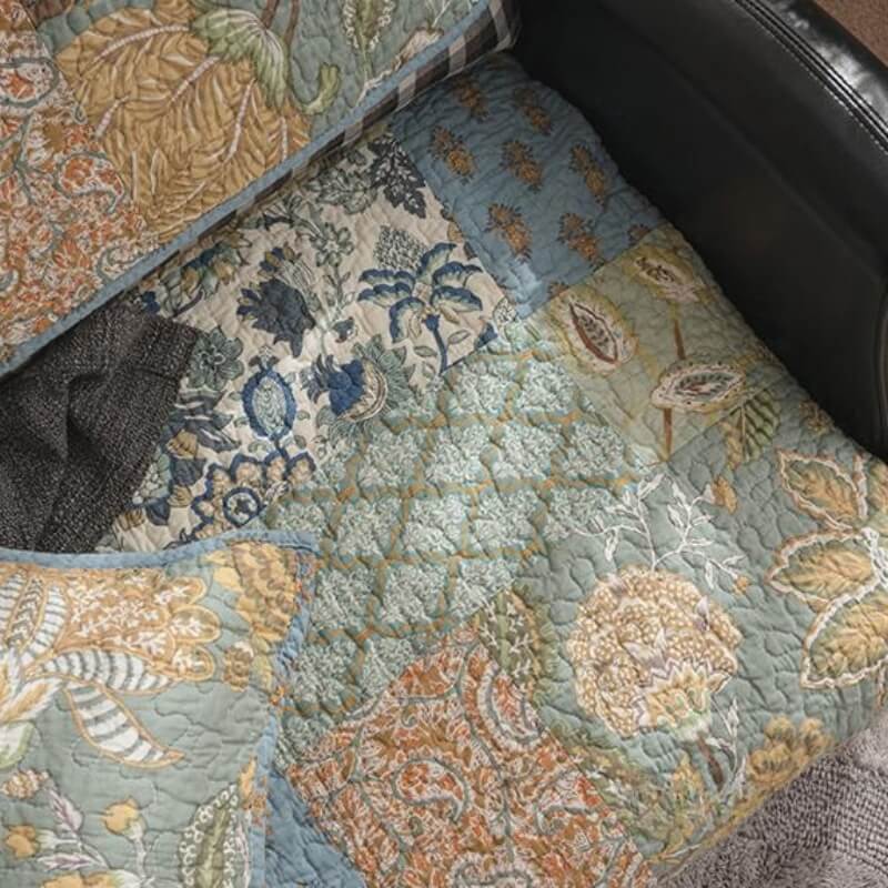 Europeisk blommig bomullssofföverdrag Sofo skyddande icke-glidande