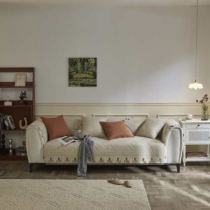 Fashion Leaf Trim Cotton Washable Sofföverdrag 70x70 cm