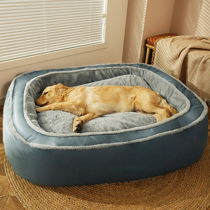 Large Deep-Sleep Ortopedisk Hundsäng Plush Polyester Komfort