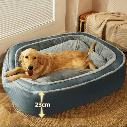 Large Deep-Sleep Ortopedisk Hundsäng Plush Polyester Komfort