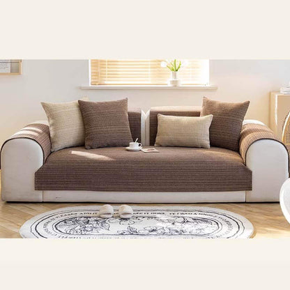 Natur Linne Handvävd Anti-repor Sofföverdrag 70x70 cm