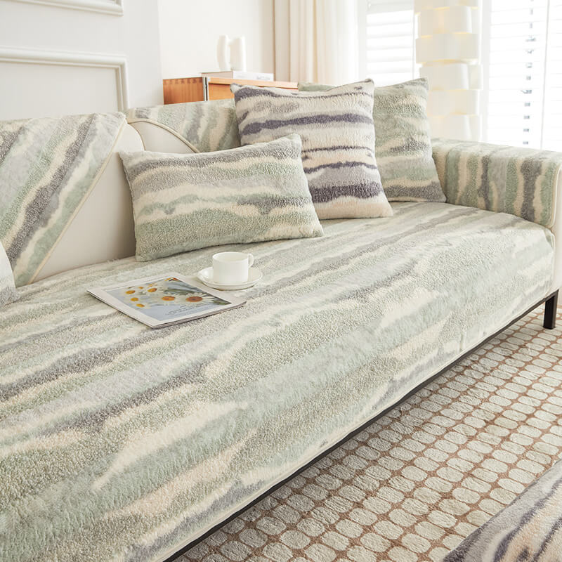 Plush Cream Comfort Mebel Skyddsmatta Sofföverdrag