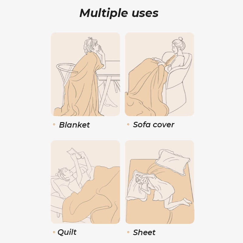 Enfärgad fleece möbel skyddsoverkast mjuk mysig