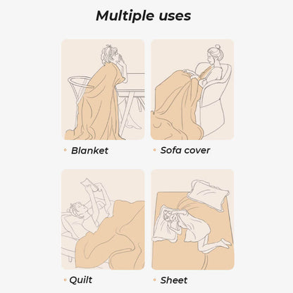 Enfärgad fleece möbel skyddsoverkast mjuk mysig