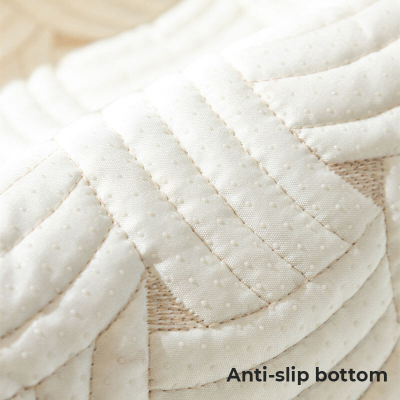 Vävmönster bomull quiltad sektionell sofföverdrag, halkfri