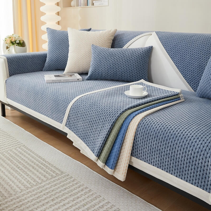 Veteöron Mönster Chenille Anti-Rip Sofföverdrag