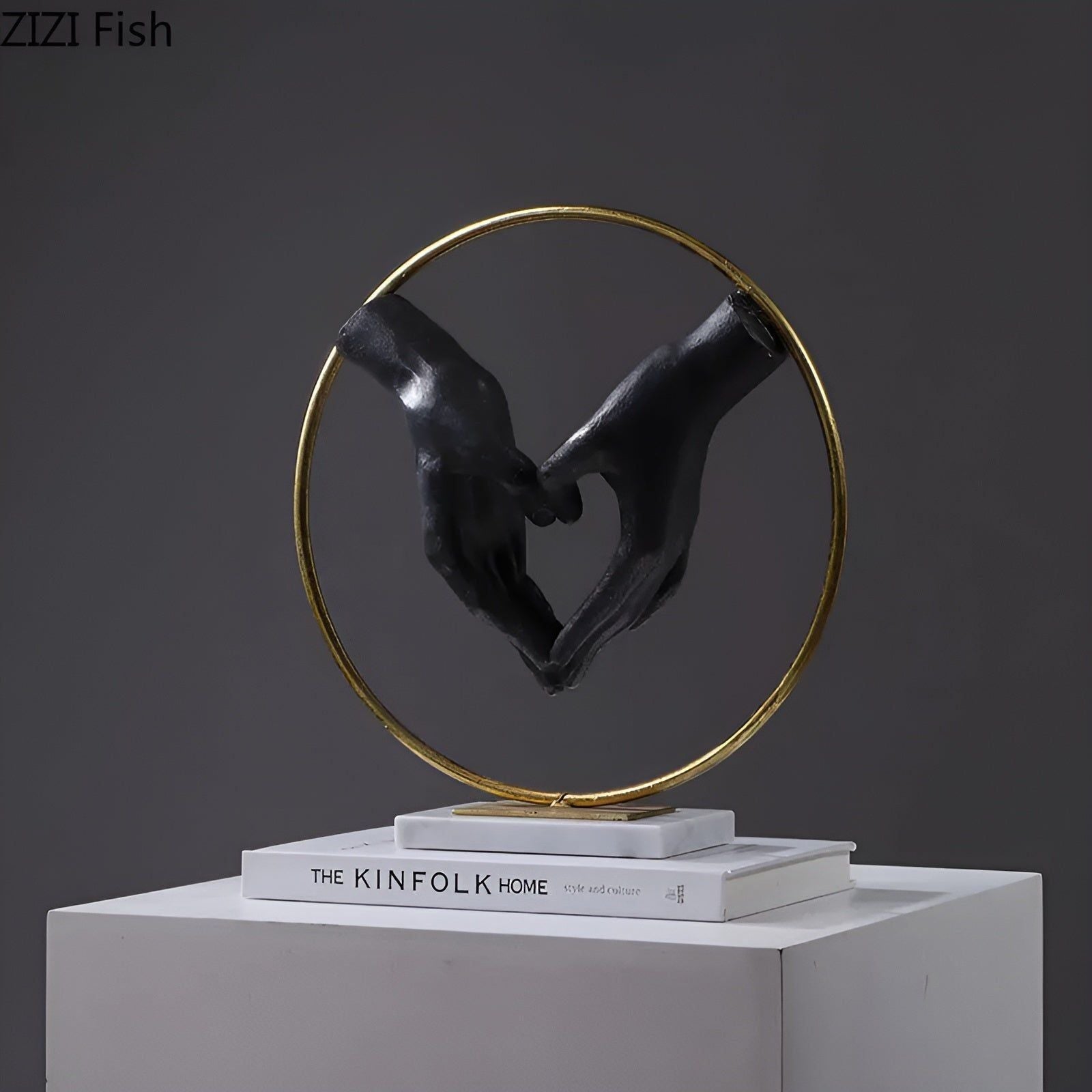 Handshake Decor - Kreativ Skakande Händer Staty för Lyxig Dekoration