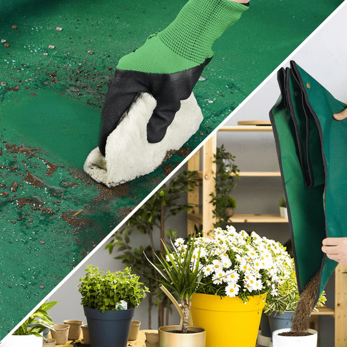 GardenMat 2.0 – Vattentät hopfällbar trädgårdsarbetsmatta för rena och organiserade växter