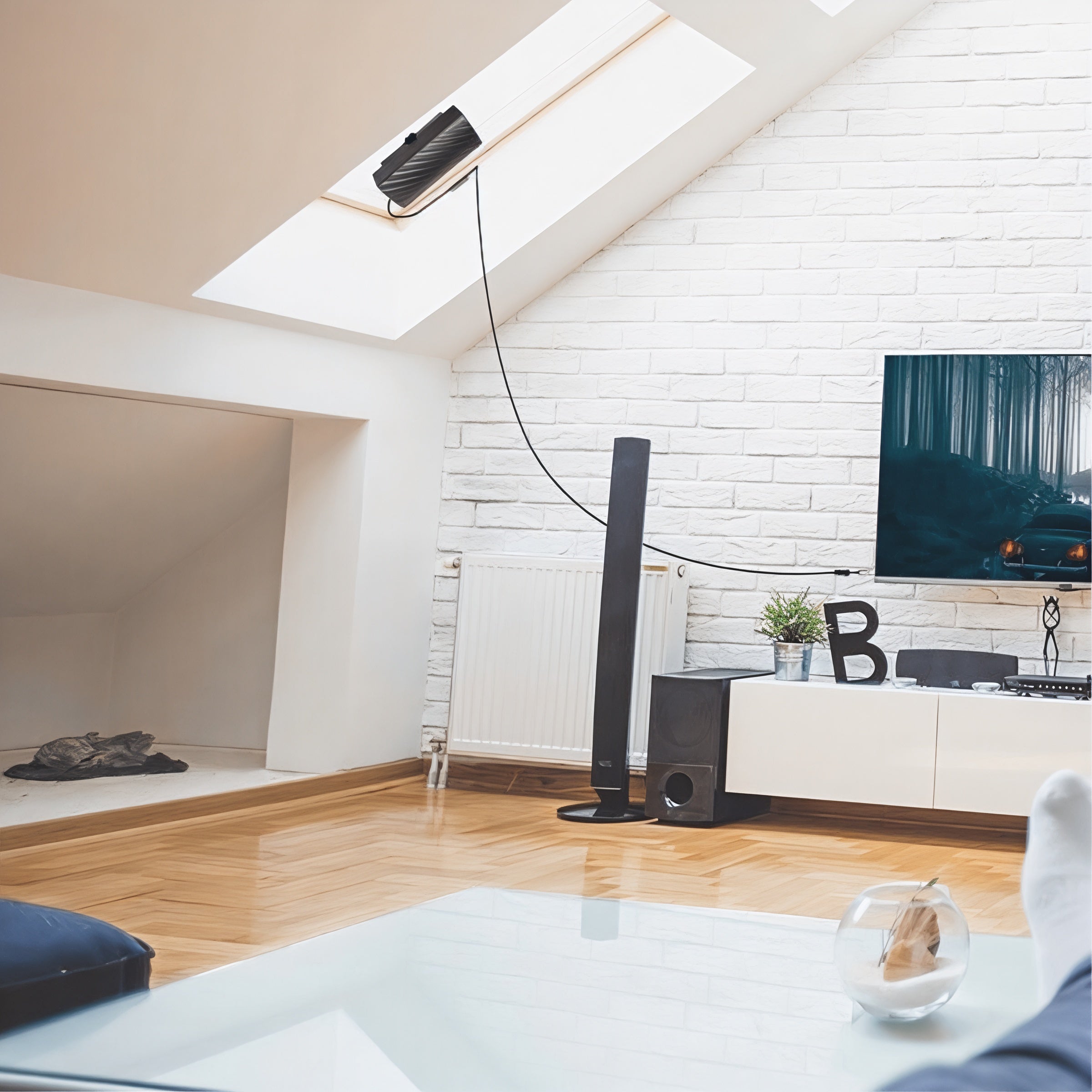 TV Antenn Inomhus Flat Digital Signal Booster