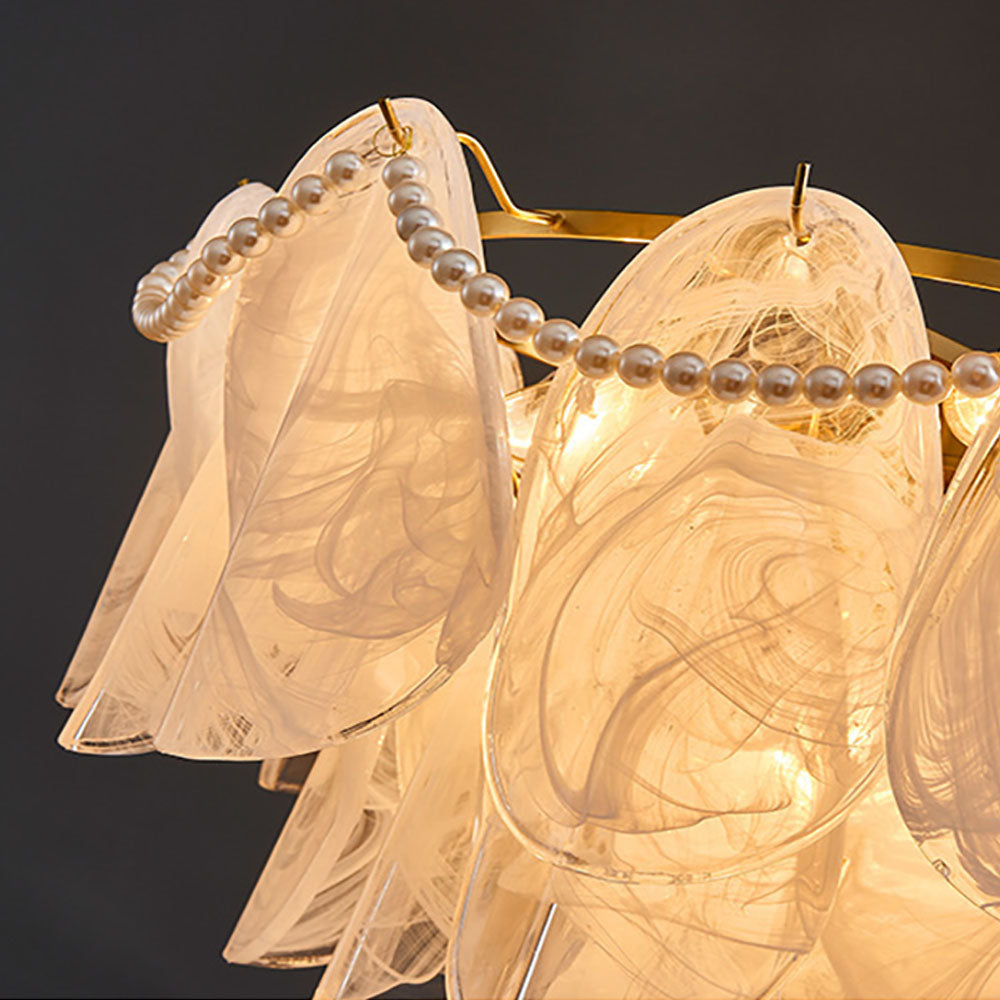 Moderna Kopparfärgad Hänglampa med Trähandtag