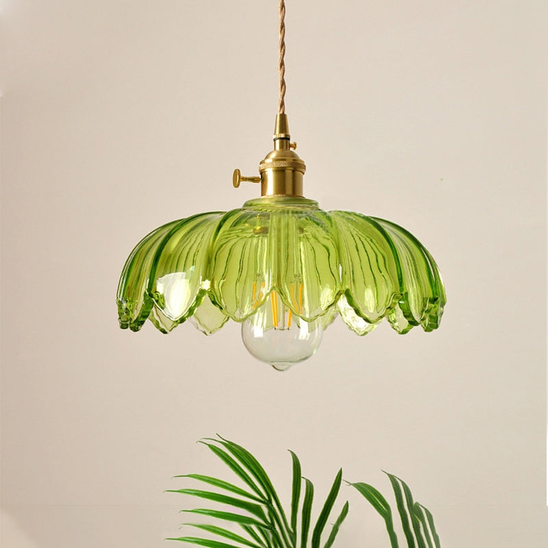 Pendellampa Vintage Glas Hängande Lampa