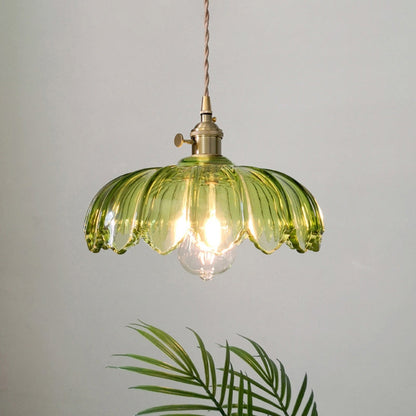 Pendellampa Vintage Glas Hängande Lampa
