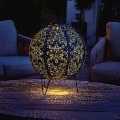 Solarlampa med Marrakesh-design – Elegant väderbeständig och miljövänlig