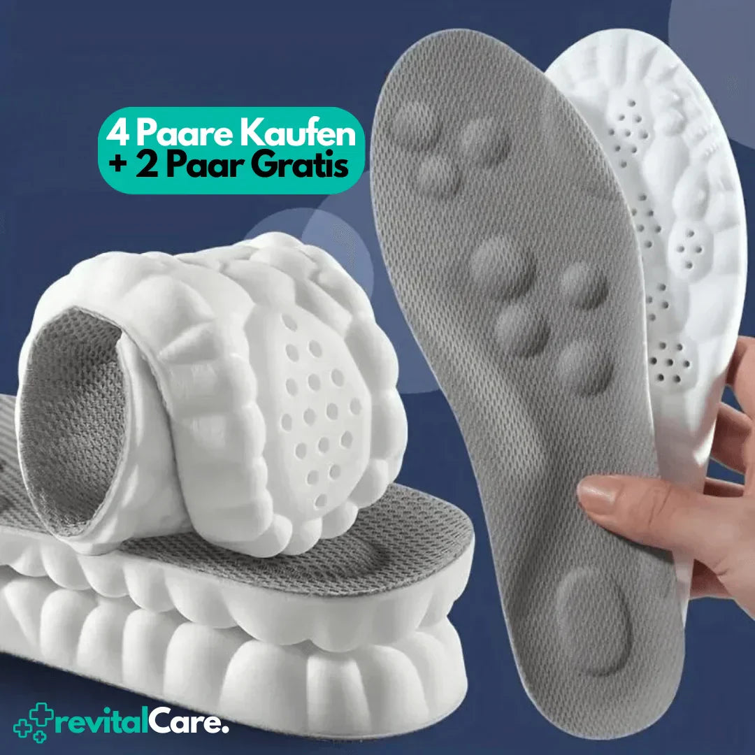 Ergonomiska 4D komfortinläggssålar