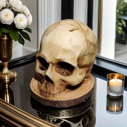 Gothic Skull - Handgjord knivställ för mörk köksestetik