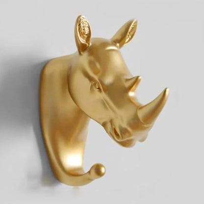 Lyxig Guld Djurmule Väggkrok för Nycklar