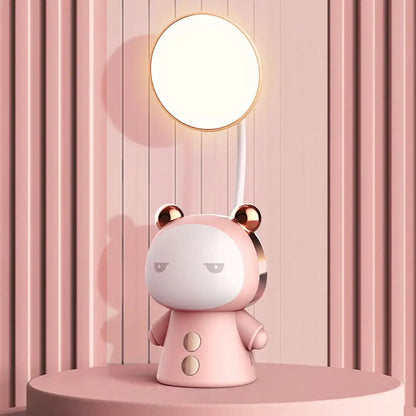 GlowKids - LED Tecknad Tävlingslampa för Barn – Dimbar Nattlampa med USB Laddning, Kreativ Design