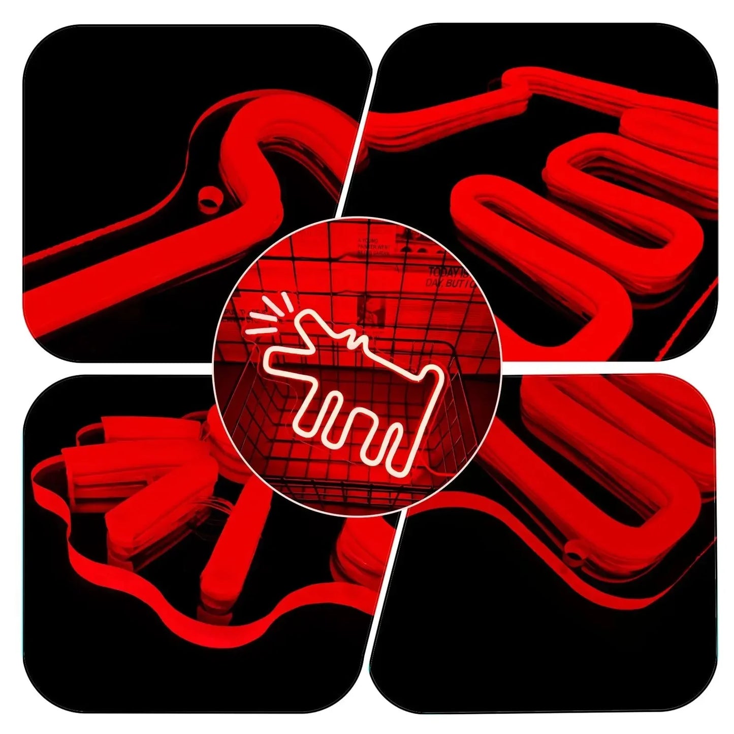 UrbanPaws – Graffiti Hund LED Neon Skylt för Djärv & Trendig Dekor