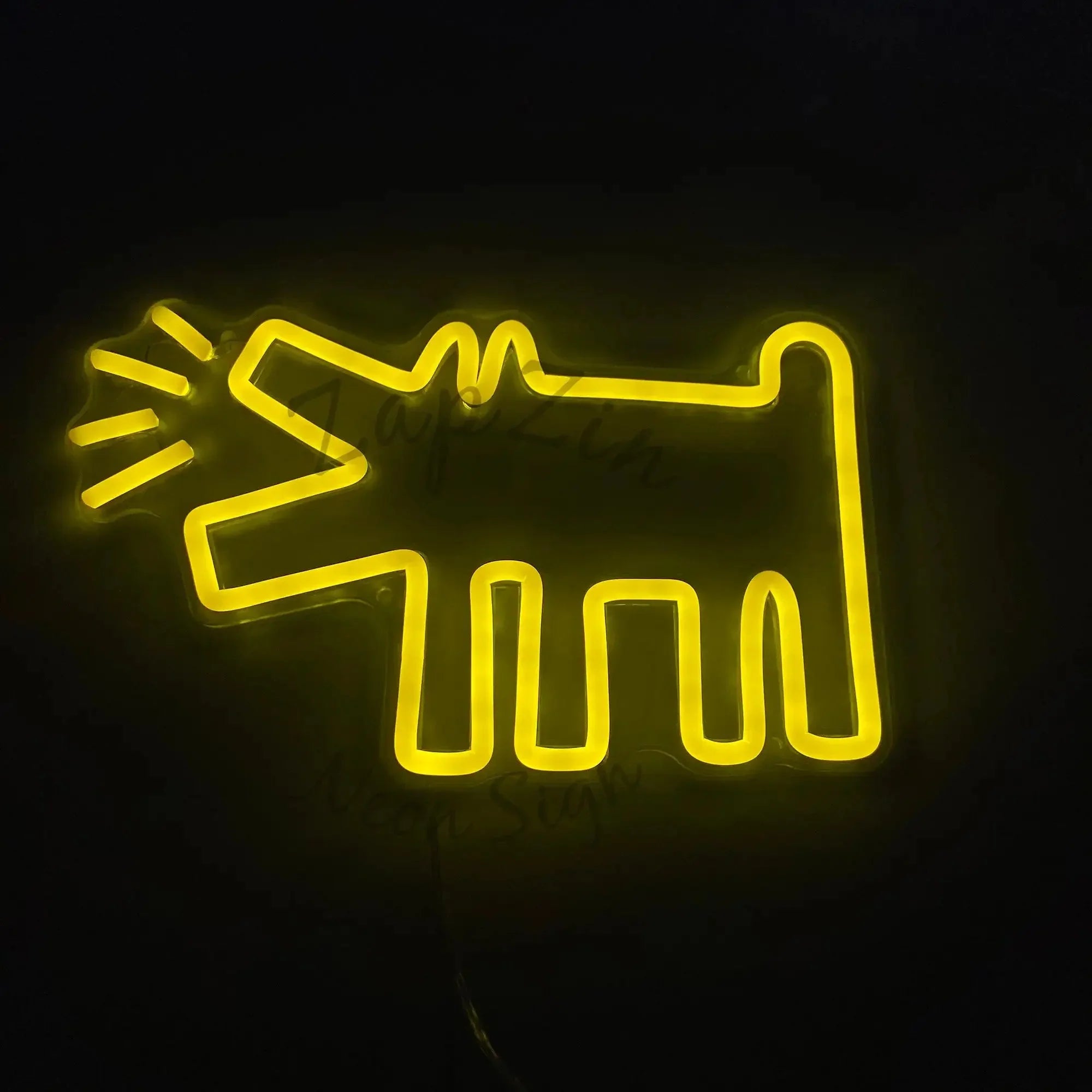 UrbanPaws – Graffiti Hund LED Neon Skylt för Djärv &amp; Trendig Dekor