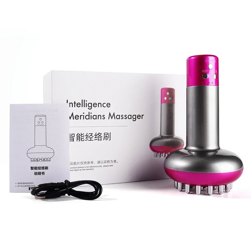 Mikroströmsterapi Massager: EMS, Värme, Guasha, Detox &amp; Slimning