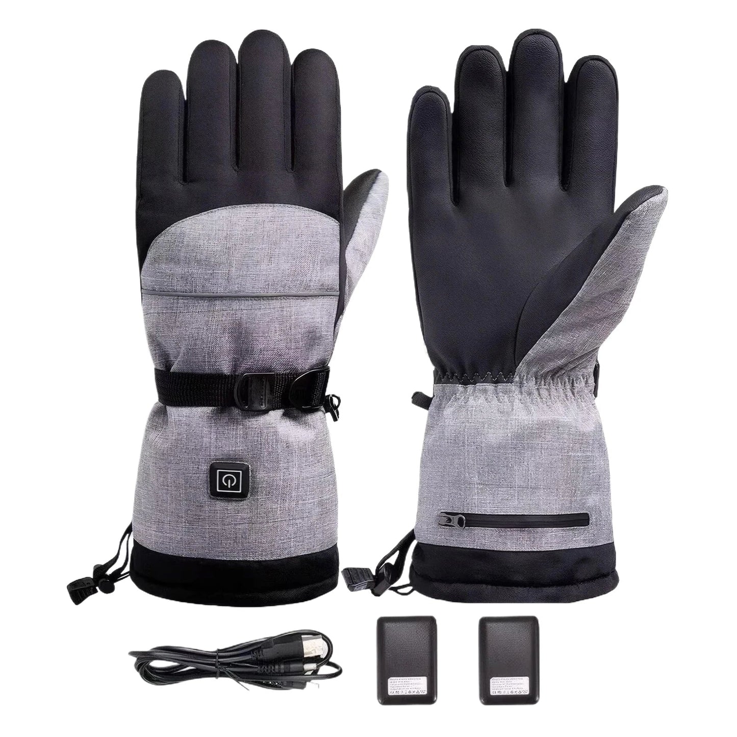 Unisex Värmehandskar - Uppladdningsbara & Touchscreenvänliga (Batterier ingår)