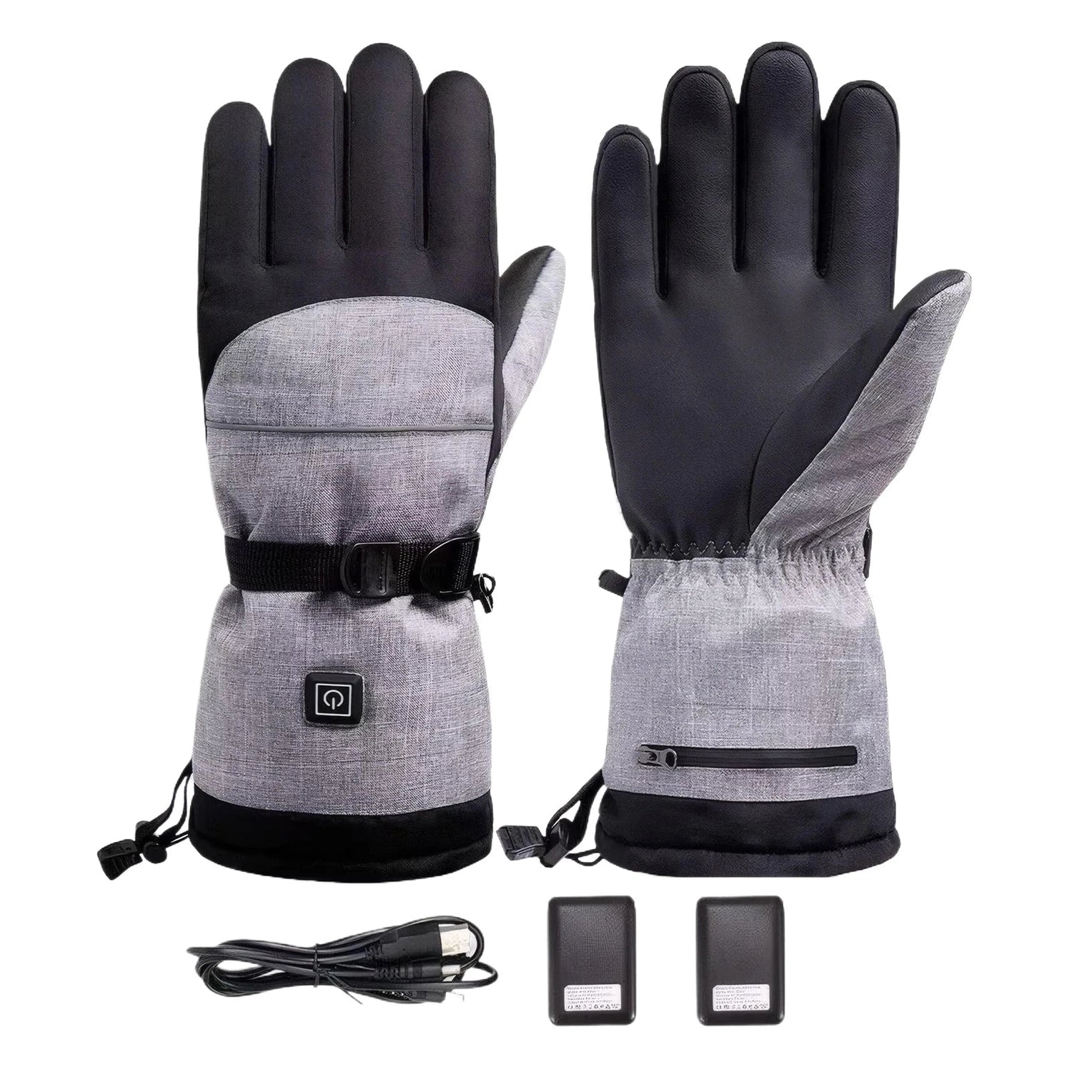 Unisex Värmehandskar - Uppladdningsbara &amp; Touchscreenvänliga (Batterier ingår)