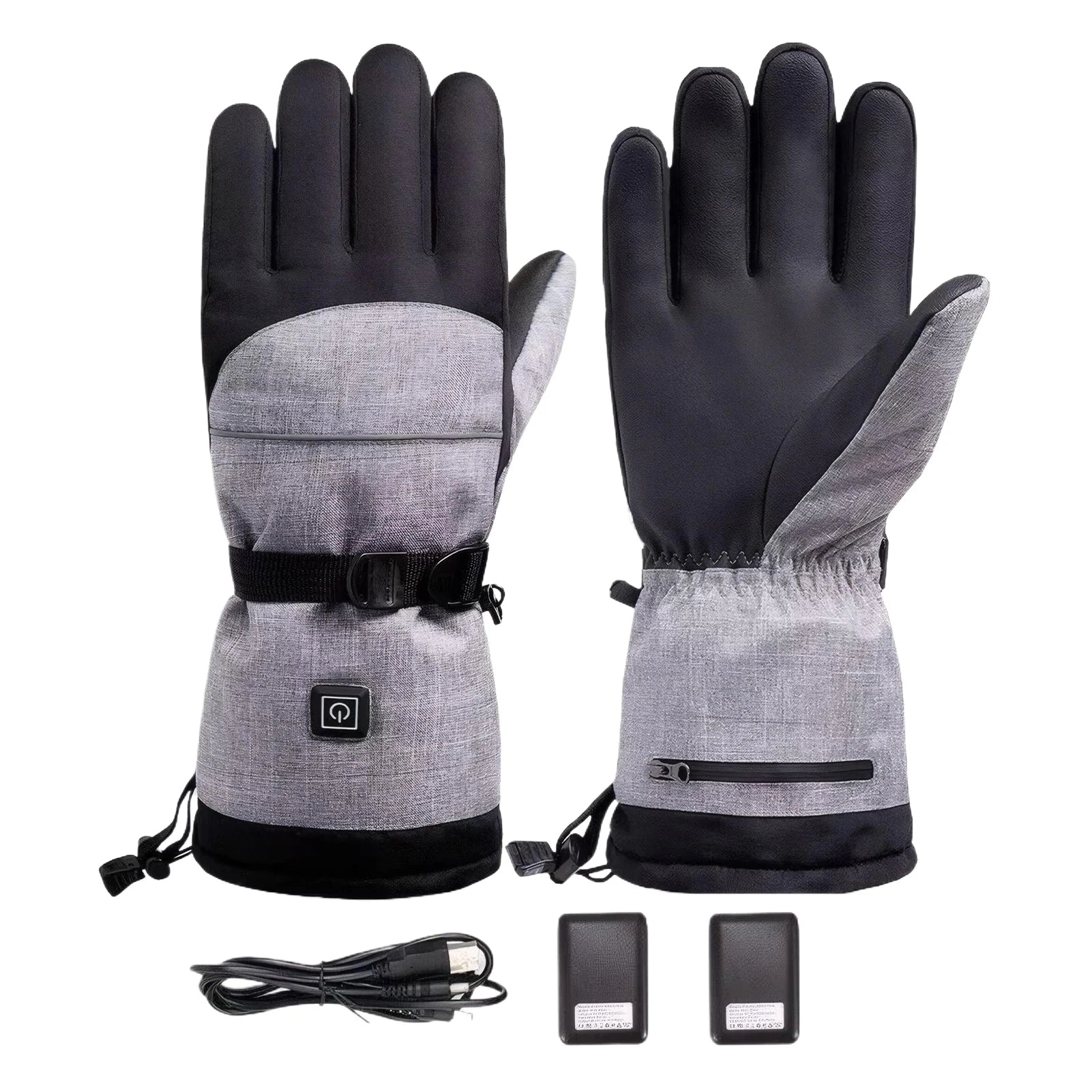 Unisex Värmehandskar - Uppladdningsbara &amp; Touchscreenvänliga (Batterier ingår)