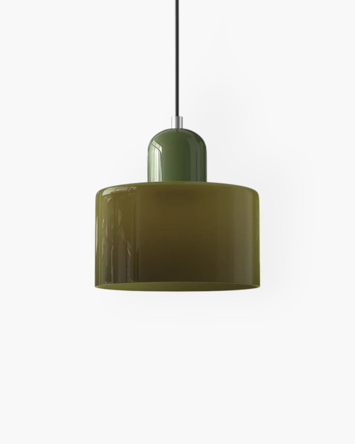 Formiva Pendel Lampa | Retro Modern Glas Skärm | Ambient E26 Belysning | Hårdkopplad Takarmatur